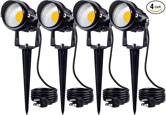 SUNVIE 120V Spot Lights Outdoor LED Landscape Lighting 12W AC Spotlights by SUNVIE