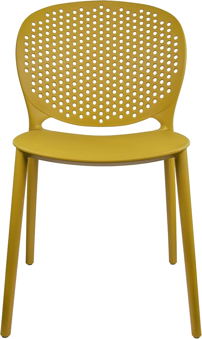 2xhome Set of 2 Patio Dining Chairs | Modern Stackable Outdoor Pool Side Chair - Image 6