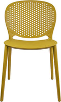 2xhome Patio Dining Chair | Modern Stackable Outdoor Pool Side Chair | Weather by 2xhome