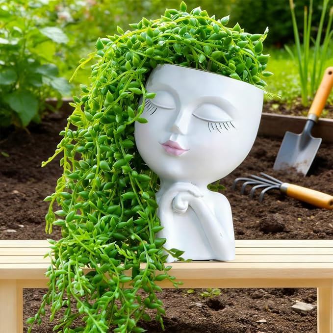 Face Planter, Head Planter, Plant Pots Indoor, Plant Pot - Image 2