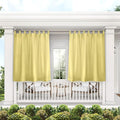 Exclusive Home Cabana Solid Indoor/Outdoor Light Filtering Hook-and-Loop Tab by Exclusive+Home