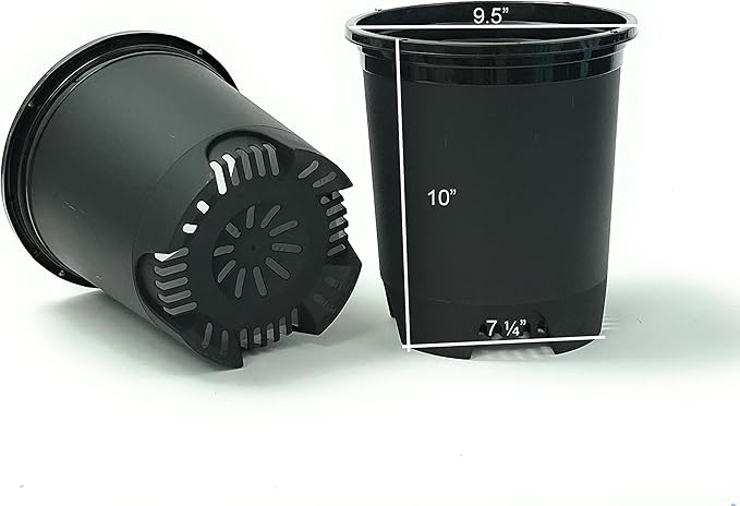3 Gallon Nursery Pot Plastic Planters - Image 2