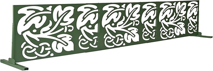 Oakland Living 6 ft. X 4 ft. Green Freestanding Metal Privacy Screen Room - Image 6