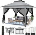 COBIZI 11x11 Pop Up Gazebo Canopy Tent Easy Up Outdoor Gazebo Waterproof by COBIZI