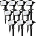 nipify 10 Pack Solar Lights Outdoor Waterproof, 3 Modes Motion Sensor Spot by Nipify