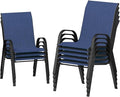 UDPATIO Patio Chairs Set of 8, Stackable Outdoor Dining Chairs by UDPATIO