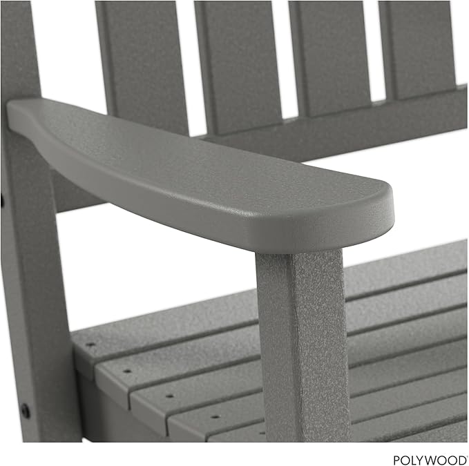 POLYWOOD Presidential Rocking Chair in Slate Grey - Image 6
