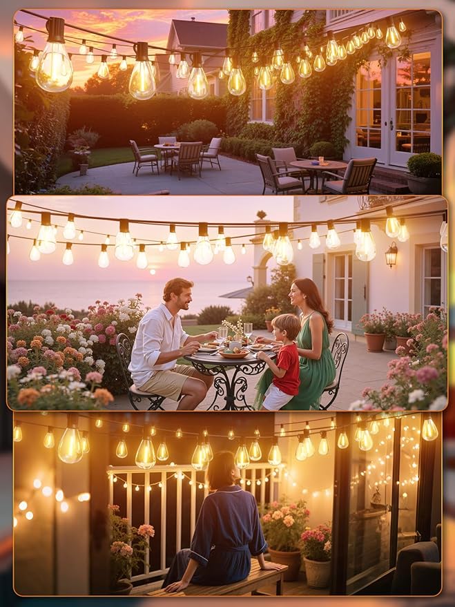 luckystyle 150FT LED Outdoor String Lights - Image 7