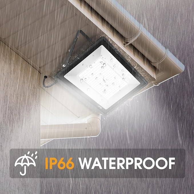 2 Pack 250W Led Flood Lights Outdoor, Super Bright 37000LM Security Lights - Image 2