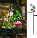 Bshine Frog Solar Outdoor Garden Lights, Waterproof Metal Solar Garden Stakes by Bshine