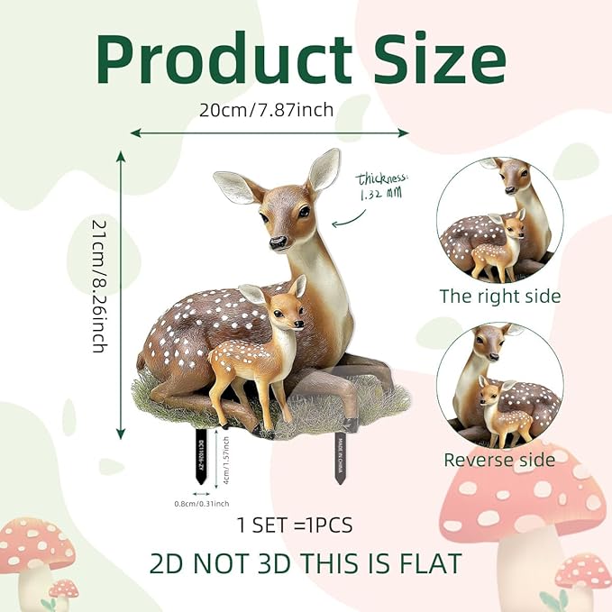 Fairy Garden Stake Decor, Acrylic 2D Garden Fairy Decoration, Fairy Garden - Image 8