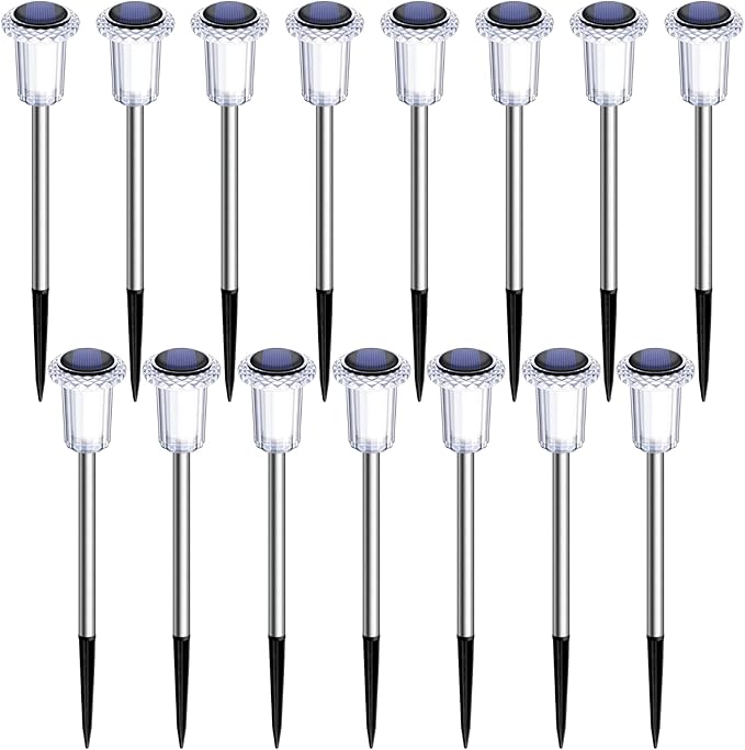 15 Pack Solar Pathway Lights Solar Lights Outdoor, Led Waterproof Yard Walkway - Image 8