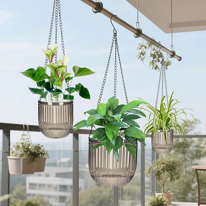 Self Watering Planters for Indoor Plants & Outdoor Plants Hanging Basket for - Image 6