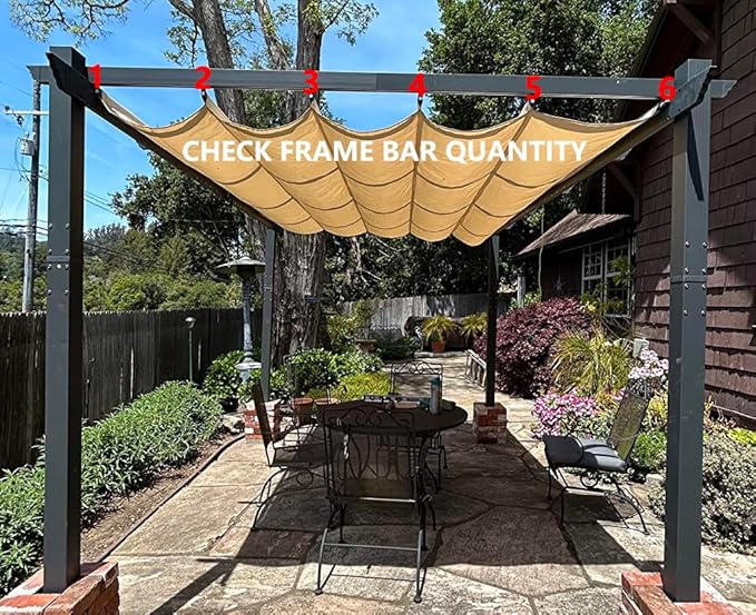 Pergola Shade Cover Replacement Canopy Top Compatible - Image 2