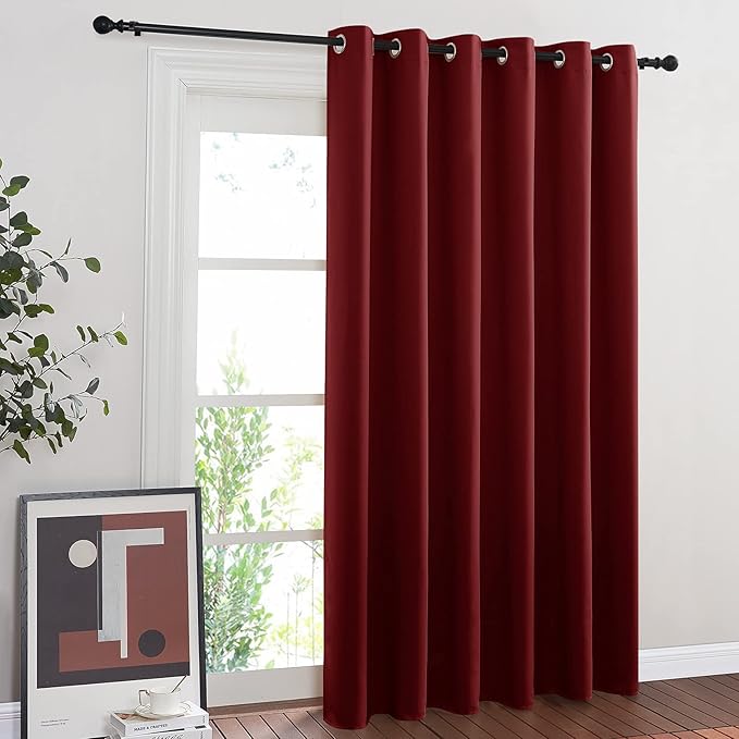 NICETOWN Glass Door Curtains for Window, Wide Thermal Curtain Panels, Sliding by NICETOWN