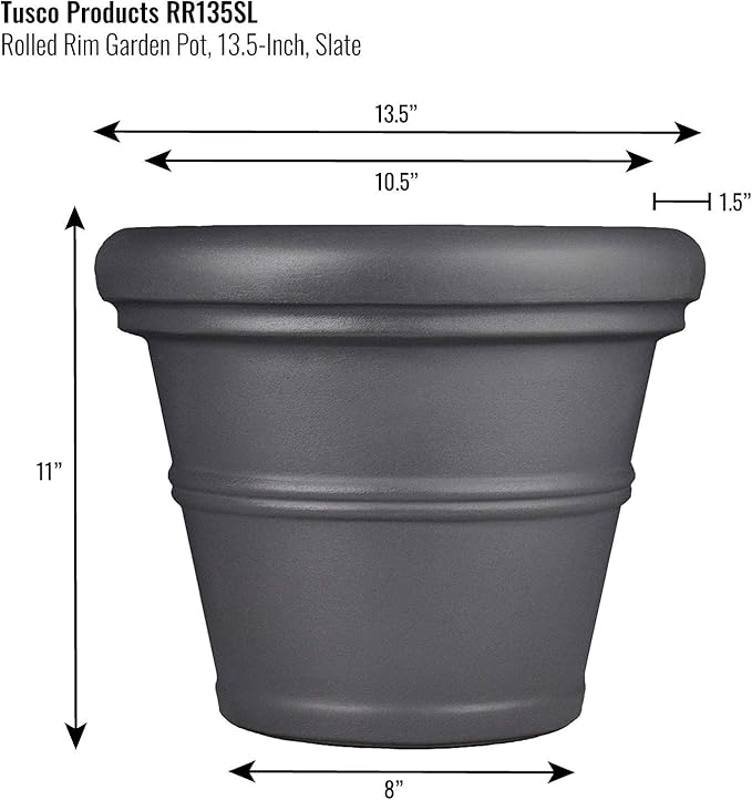 Tusco RR135SL Rolled Rim Planter - Image 2