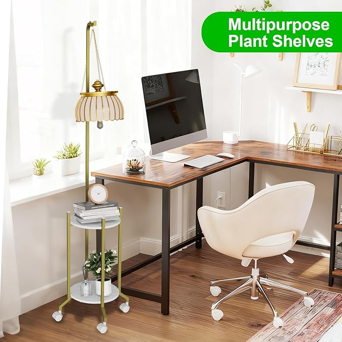 Plant Stand Indoor, 2 Tier Hanging Tall Plant Shelf - Image 8