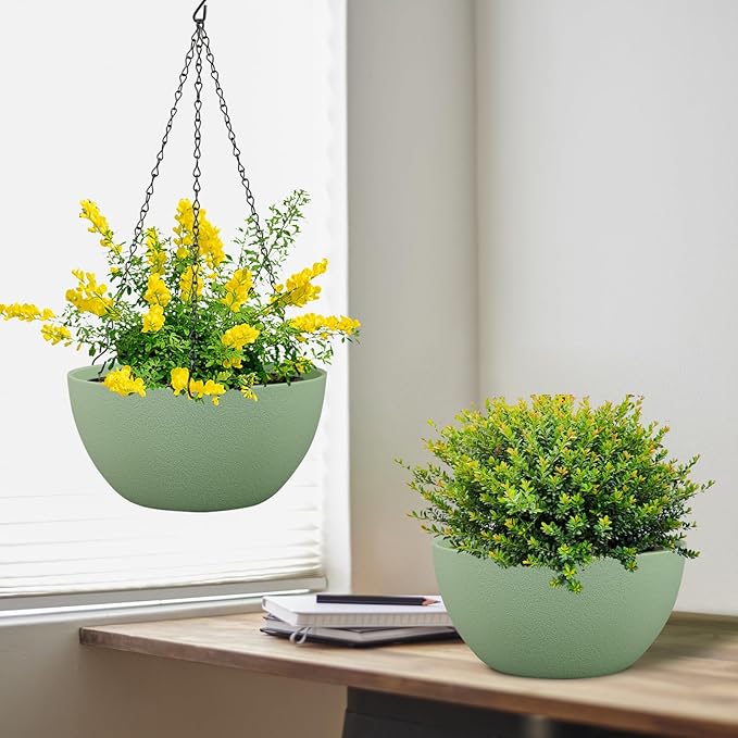 8 inch Small Hanging Planters Plant Pots - Image 5