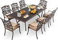 9-Piece Cast Aluminum Patio Furniture, Outdoor Dining Sets by Unknown