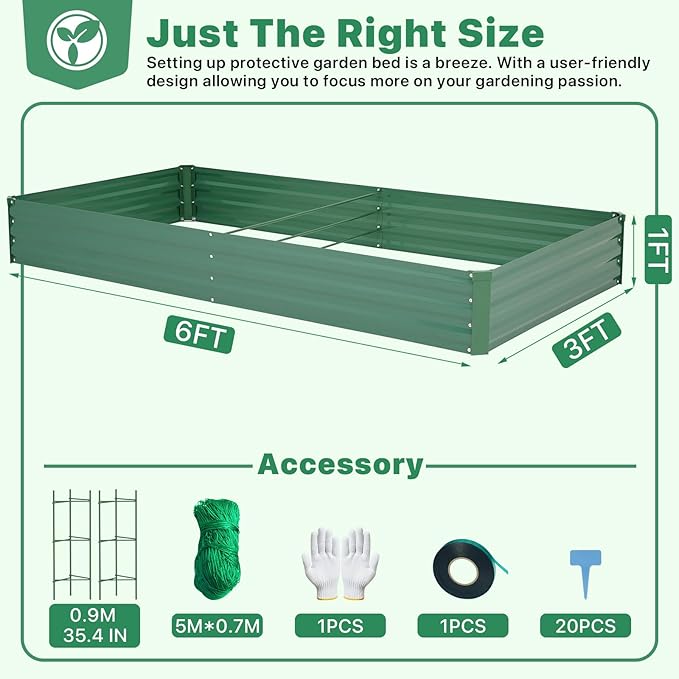 ONCEMORE Galvanized Raised Garden Bed - Image 2