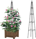 6FT Obelisk Trellis for Climbing Plants Outdoor, 16mm Rust-Proof Extra by HSUNDRIES