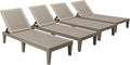 Devoko Outdoor Chaise Lounge Chair Set of 4 by DEVOKO