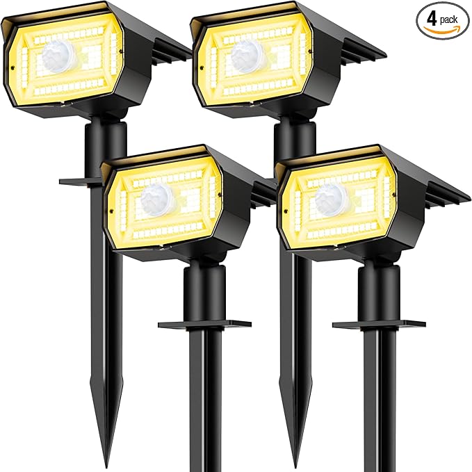 Solar Spot Lights Outdoor Motion Sensor by Nipify