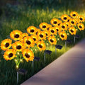 Solar Sunflower Lights Outdoor Flower Lights, 6 Pack 36 Sunflower Waterproof by yeuago