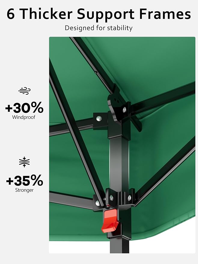 Garvee Pop Up Gazebo Screen Tent, Hexagonal Instant Gazebo Tent - Image 3