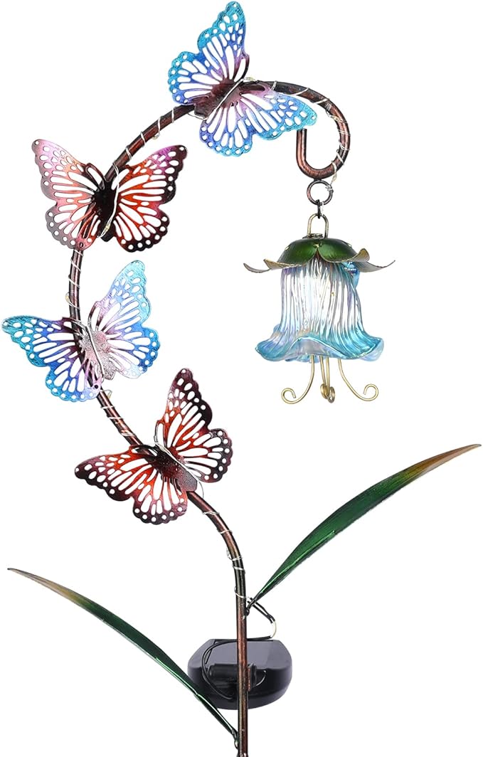 Bshine Solar Butterfly Lights Outdoor Garden Decoration Valentine's Day - Image 7