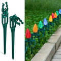 SURAIELEC 50 PCS Christmas Light Stakes, 9.5" Tall Stakes by SURAIELEC