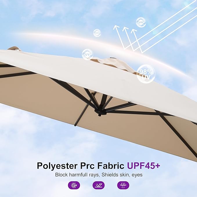 PURPLE LEAF 8' X 8' Patio Umbrella - Image 4