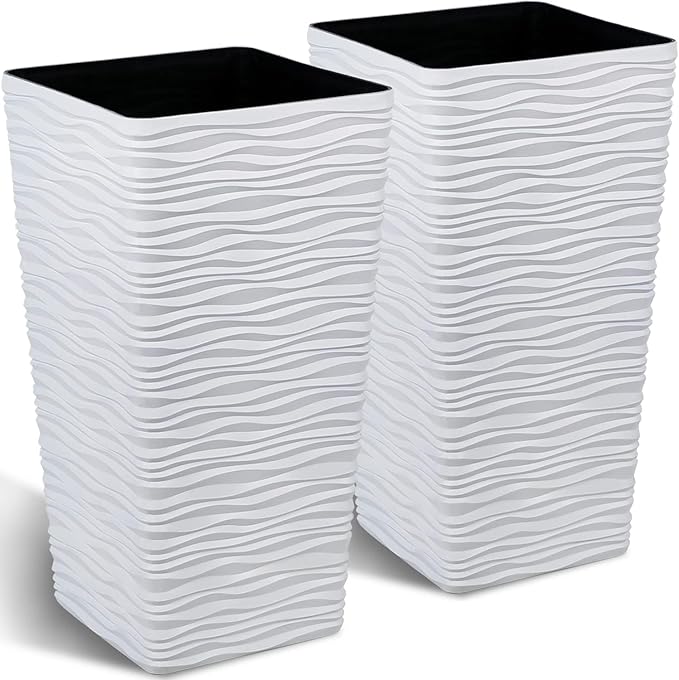 Worth Garden 22" Tall Planters Set of 2 by WORTH
