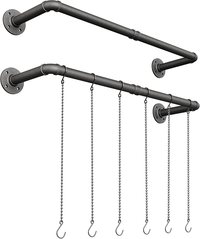 Plant Haning Rod, 2 Pack Hanging Planters - Image 8