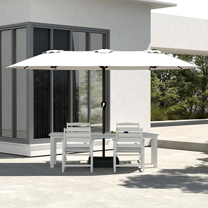 5-Piece White Outdoor Dining Set - Image 8