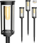 Solar Pathway Lights Outdoor 4 Packs, Bright Solar Path Light Outside Waterproof by COXSENI