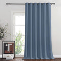 NICETOWN Stone Blue Blackout Sliding Door Curtains, Grommet Thermal Curtain by NICETOWN