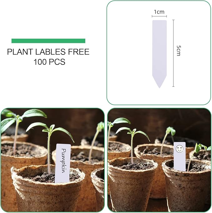 JERIA 100-Pack 3.15 Inch Peat Pots - Image 3