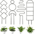 4 Pcs Mini Metal Trellis for Potted Plants, Climbing Support for Hoya Vines by Unknown