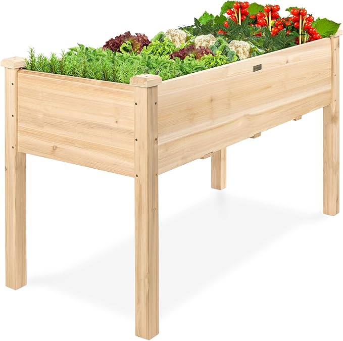 Best Choice Products 48 x 24 x 30 Inches Raised Garden Bed, Elevated Wood by BestChoiceProducts