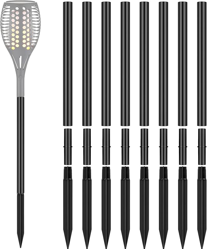 Chunful 8 Kit Solar Light Stakes Replacement Lame Lamp Extension Pole Ground by Chunful