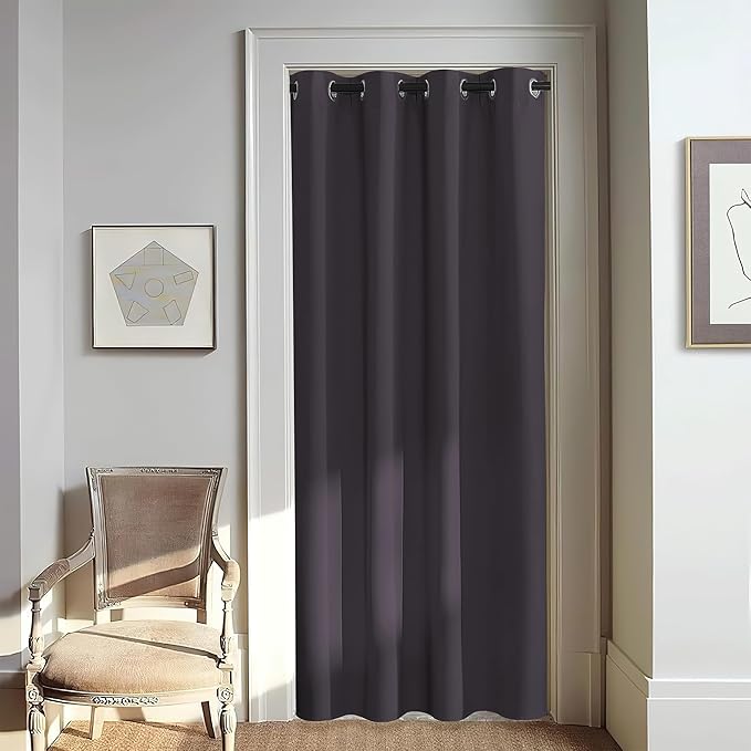 NICETOWN Door Curtain for Closet Doors 80 Inches Long 1 Panel, Room Divider by NICETOWN