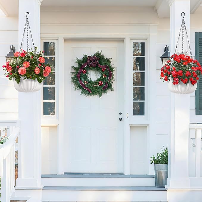 10 Inch Hanging Planters for Outdoor Indoor Plants - Image 5