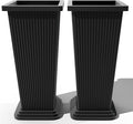 FENCY Set of 2 Tall Planters for Outdoor Plants, 24 Inch Large Tapered Pots by FENCY