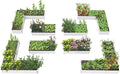 A ANLEOLIFE 8-Pack 8X4X1.5ft & 74x74x18 in Deep Root Galvanized Raised Garden by AAnleolife