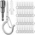 48 PCS Q-Hanger Hooks, Screw Hooks by FSAH