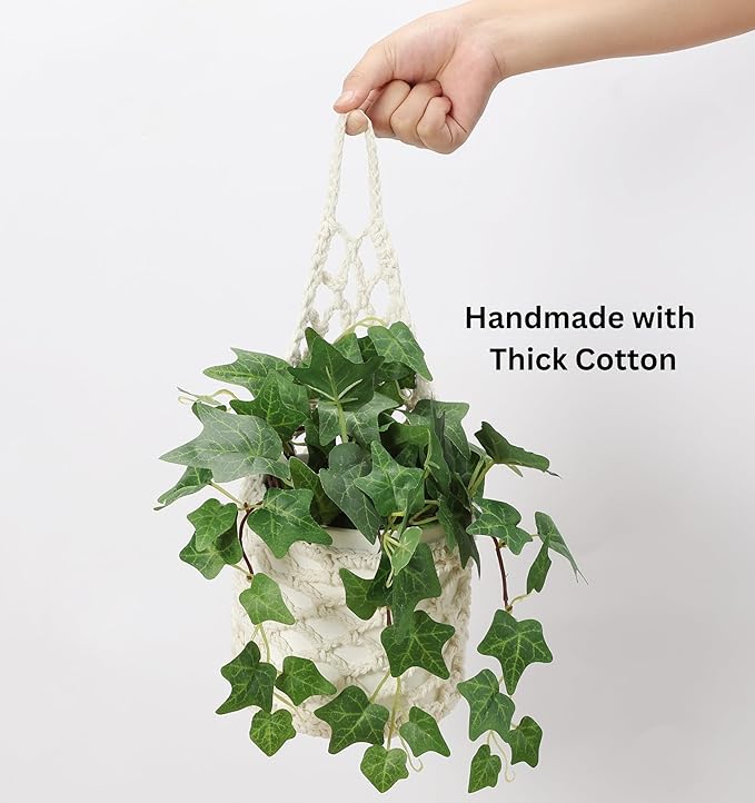 2 Packs Hanging Planters for Indoor Plants up to 6 in., Wall Plant Holder | - Image 6