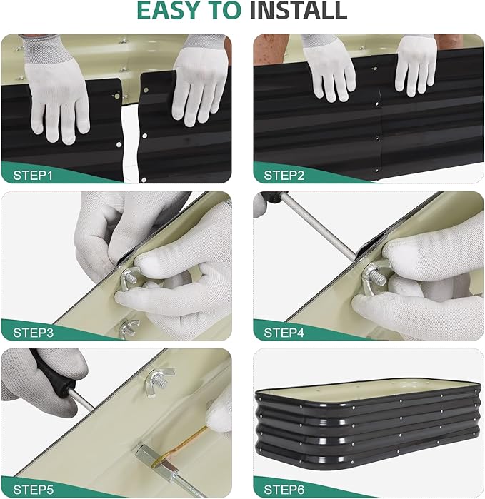 3 in 1 Galvanized Raised Garden Bed - Image 9