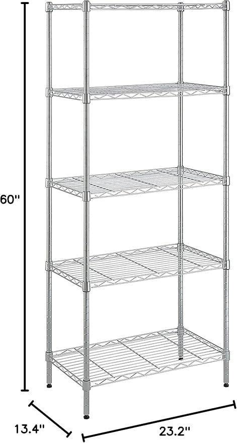 Amazon Basics 5-Shelf Adjustable Storage Shelving Unit - Image 11