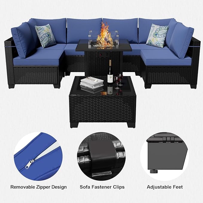 8 Piece Patio Furniture Set - Image 4